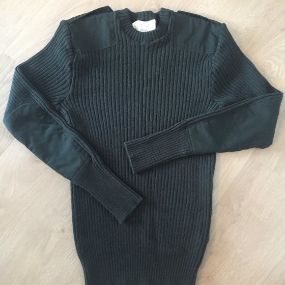 Other - Vintage  Military Wool Crew Neck Combat Sweater sz L- XL tall - Forest Green